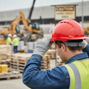 Premium Safety Helmet Mid Peak Slip Ratchet Vented - Red