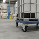 125mm Heavy Duty Braked Swivel Bolt Hole Castor with Rubber Wheel