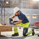 High-Performance Trousers With Kneepad Pockets - Hi-Vis Yellow/Dark Navy