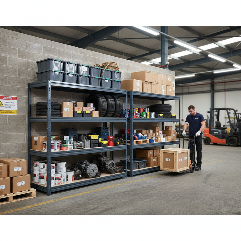 Premium Heavy Duty Garage Shelving - 1770mm High - Up to 600kg - Grey