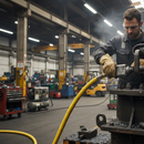 Premium Heavy Duty Steel Reinforced Hi-Temperature Air Hose for Industrial Use - 40bar Working Pressure, 120°C Temperature Resistance