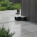 Premium PVC Threshold Drain Corner Connector with Aluminium Grating for Efficient Drainage Solutions