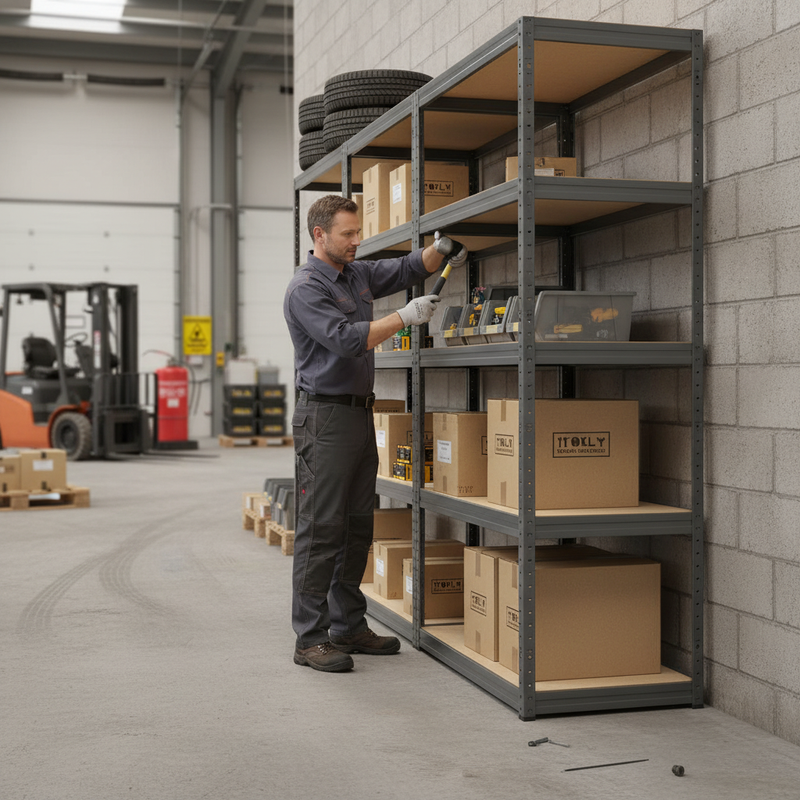 Heavy Duty Shelving Unit - 1800mm High - 200/280kg Capacity - Grey Finish