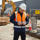High-Performance Hi-Vis Orange/Navy Executive Vest for Safety