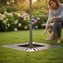 Premium Industrial Steel Tree Grille with Rose Design for Urban Enhancements - 900mm, 1000mm, 1200mm Options