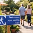 Pedestrian Safety Sign – 1mm Rigid Plastic – Indoor/Outdoor Use