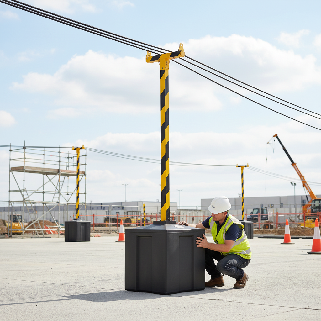 Premium Water-Filled Goal Post Base for Overhead Stability - Lightweig