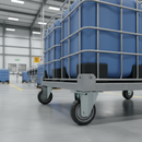 200mm Heavy Duty Fixed Plate Castor with Anti-Static Properties