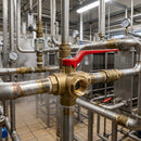 1in BSP Female 3-Way L Port Ball Valve, 25 Bar, Brass