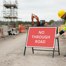 Professional No Through Road Sign - Heavy Duty Zintec Metal Face 1050x750mm with Engineer Grade Reflectivity