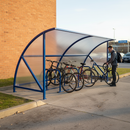 Premium Slimline Cycle Bike Shelter with Galvanized Steel Frame and Weather Protection for Up to 4 Adult Cycles