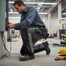 Premium Customized Work Trousers with Kneepad Pockets - Lightweight, Water-Repellent Fabric and Click Pocket System