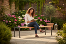 Premium Backless Bench with PEFC-Certified Timber and Recycled Plastic for Environmentally Friendly Outdoor Seating