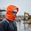Premium Hi-Vis Helmet Hood - Waterproof, Breathable, Compatible with Multiple Jacket Sizes