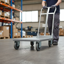 Premium 200mm Diameter Grey Elastic Rubber Tyred Wheel with Aluminium Centre