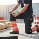 Heavy Duty Trousers with Holster Pockets - Dark Navy/Hi-Vis Red
