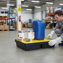 Large Heavy Duty Spill Tray with Removable Grid for Containment