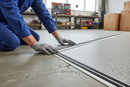 Premium Aluminium Transition Strip with Rubber Inlay - 45mm Wide and Available in 1m & 2m Lengths for Safe Floor Transitions