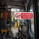 No Vaping Sign – Self-Adhesive Vinyl – Indoor Use