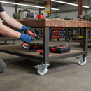 125mm Heavy Duty Braked Swivel Plate Castor Nylon Wheel