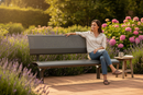 Heavy Duty Full-Metal Oslo Bench with Perforated Steel Design for Public Spaces - High-Quality Professional Grade for Industrial and Commercial App...