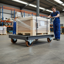 200mm Fixed Plate Castor with Heavy Duty Polyurethane Tyre