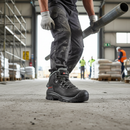 Premium Lightweight Safety Boot with Metal-Free Toe Cap, Ankle Support, and Perforation Resistance for Construction and Gardening