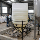 8000 Litre 60° Open Top Cone Tank, UV-Stabilised Polyethylene