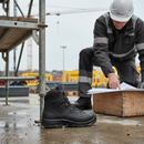 Premium Heavy Duty Waterproof Safety Boot with GORE-TEX Membrane, Slip-Resistant Outsole, and Comfort-Focused Design