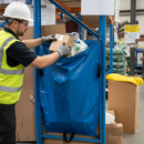 Premium General Waste Tidy Sack for Industrial Use - Blue Vinyl