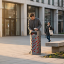 Premium Round Litter Bin with 120-Litre Capacity, Secure Lock, and Modern Design for Urban Environments