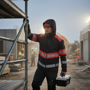 Premium Hi-Vis Softshell Jacket with Waterproof Fabric, Removable Hood, and Comfortable Fit for Enhanced Visibility and Safety