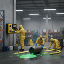 Heavy Duty Chemical Spill Kit in Wall Cabinet - 50L Capacity