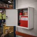 Metal Fire Safety Document Cabinet – 370mm x 300mm x 140mm – Lockable – Office & Industrial Use