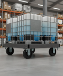 160mm Heavy Duty Fixed Plate Castor with Cast Iron Wheel