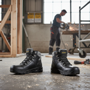 Premium Heavy Duty Safety Boot with Shock-Absorbing Midsole, Oil and Temperature Resistant PU Sole, and Aluminium Toe Cap for Enhanced Protection