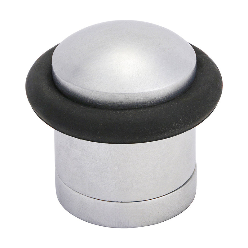 Cylinder Door Stop - Satin Chrome - 41mm