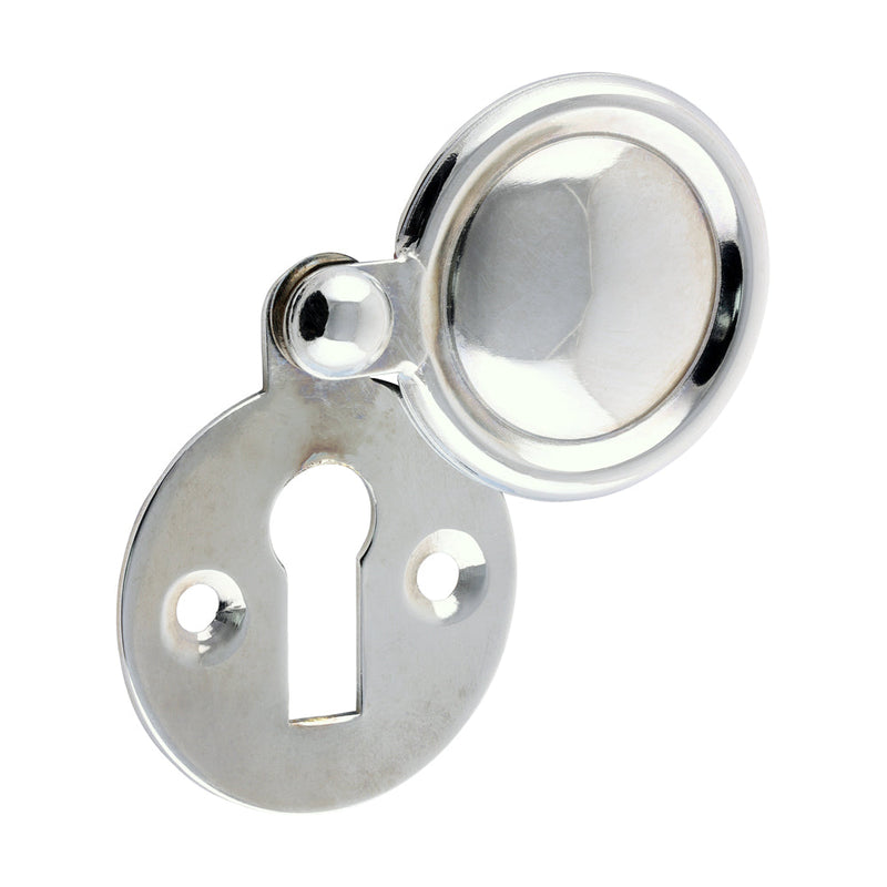 Pair of Traditional Pattern Escutcheon - Polished Chrome - 32mm