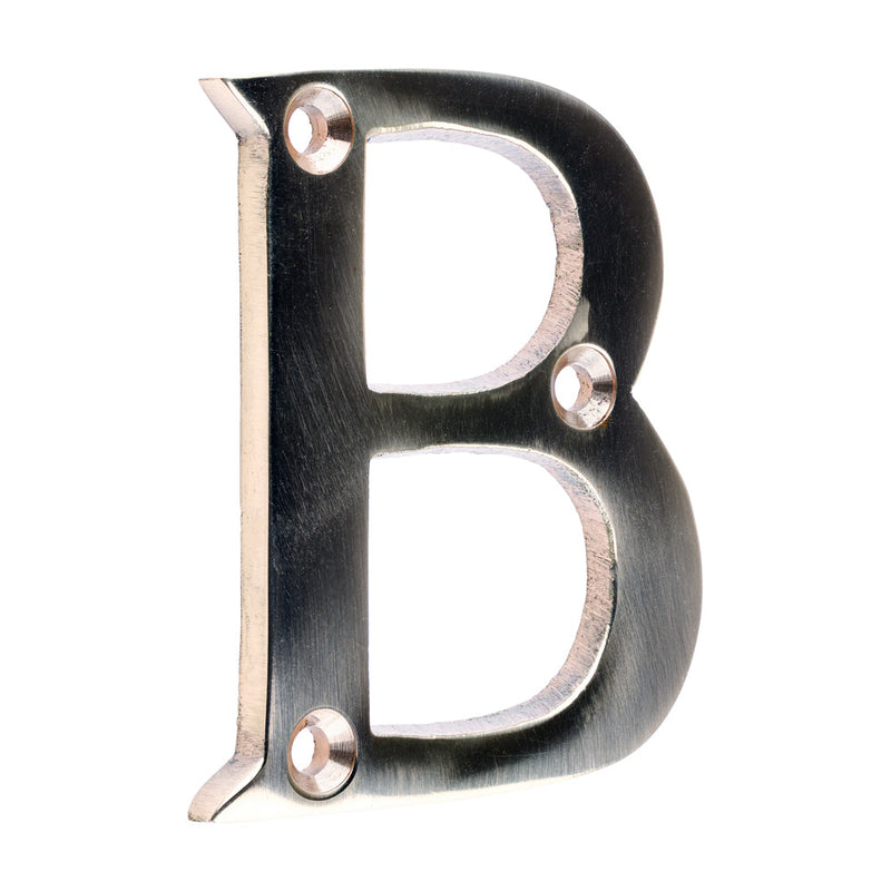 Door Letter B - Polished Brass - 64mm