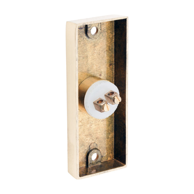 Traditional Door Bell Push - Polished Brass - 80 x 31