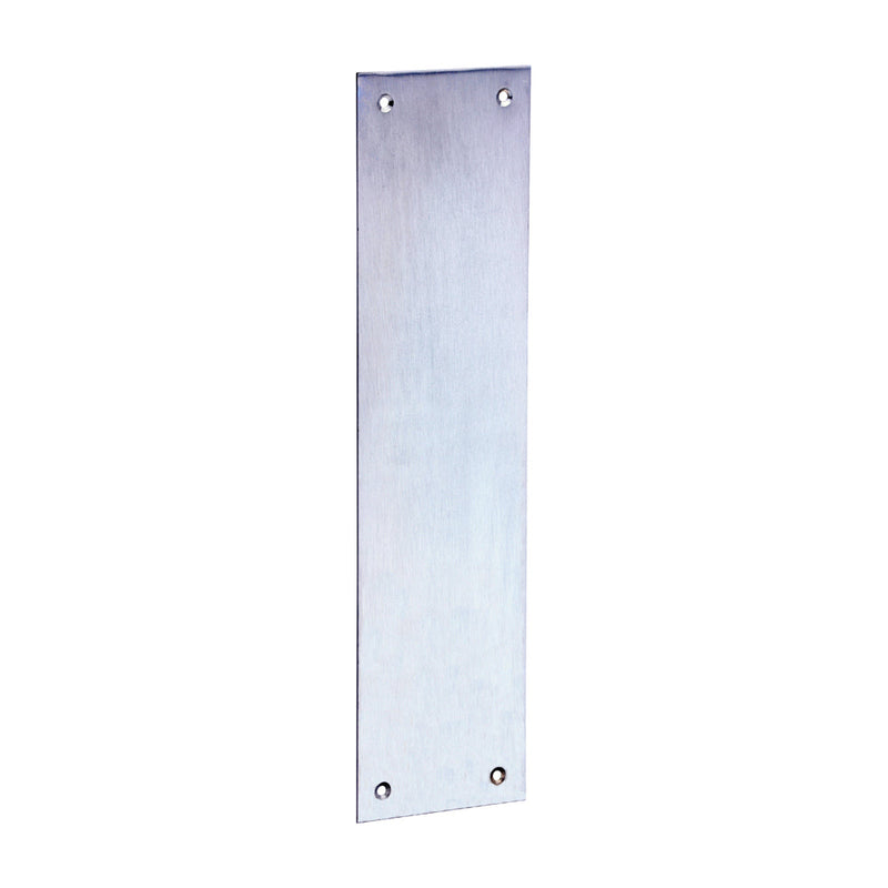 Finger Plate - Satin Chrome - 305 x 76