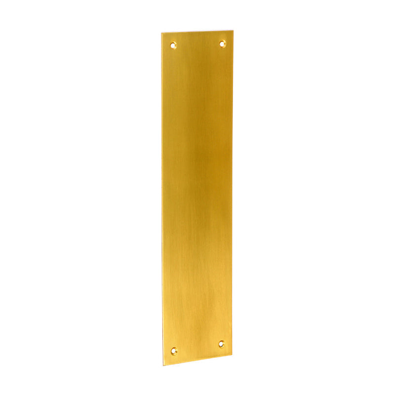 Finger Plate - Polished Brass - 305 x 76