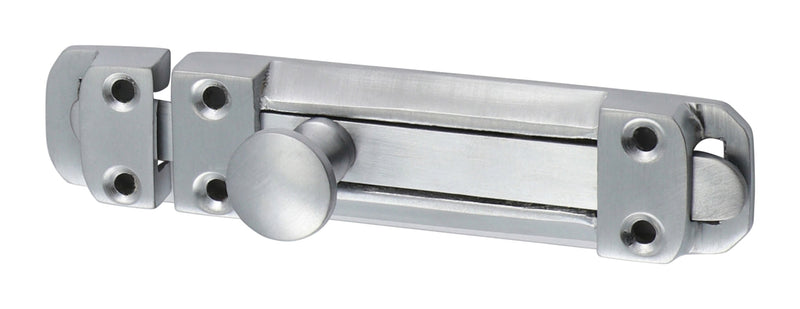 Contract Flat Section Bolt - Satin Chrome - 110 x 25mm