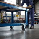 125mm Fixed Plate Castor with High-Performance Elastic Tyre