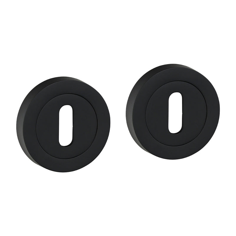 Standard Profile Escutcheon - Matt Black - 51mm