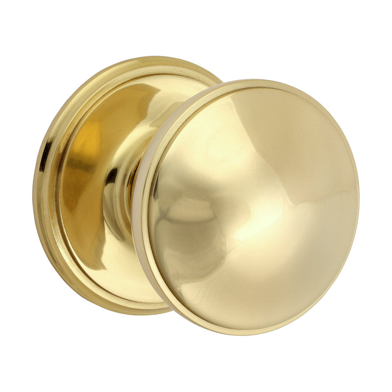 Centre Door Knob - Polished Brass - 66mm