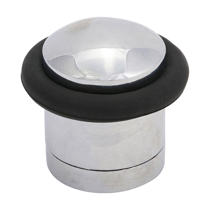 Cylinder Door Stop - Polished Chrome - 41mm