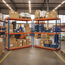 Heavy Duty Industrial Shelving System - 2440mm High - 800kg Capacity - Chipboard