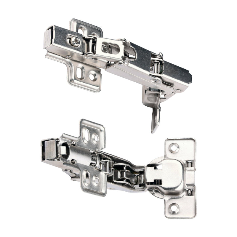 Clip-On Cabinet Hinges - Nickel - 170 Degree