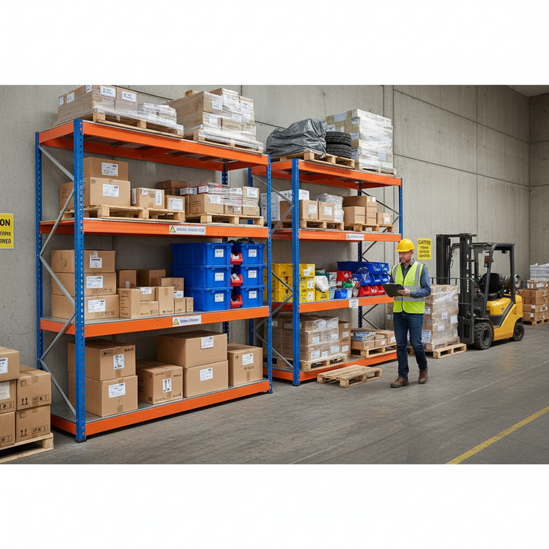 Heavy Duty Industrial Shelving - 3050mm High - 800kg Load Capacity - Steel